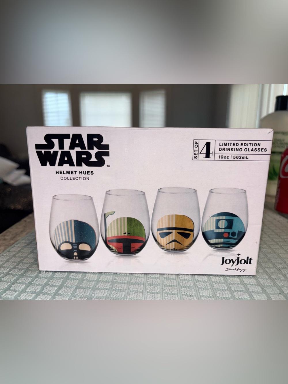 JoyJolt Star Wars Helmet Stemless Glasses - Multicolor Set of 4